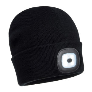B028 Portwest - Επαναφορτιζόμενο Σκουφί Beanie με Διπλό LED