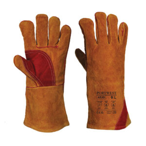 A530 Portwest - Γάντι Συγκόλλησης 330 Split Leather με Ενισχυμένη Παλάμη