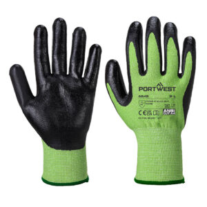 A645 Portwest - Cut D13 Nitrile Green Γάντι Αντικοπτικό