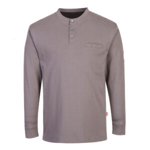 FR32 Portwest – Bizflame Knit Αντιφλογιστική Μακρυμάνικη Μπλούζα Henley