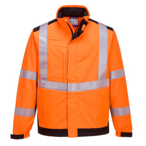 MV72 Portwest – Μπουφάν Softshell Υψηλής Αντίθεσης Modaflame Multi-Norm με Αντιφλογιστική Προστασία