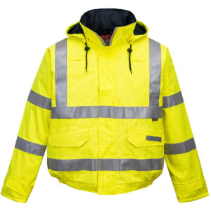 S773 Portwest - Αδιάβροχο Μπουφάν Υψηλής Ορατότητας Bizflame Rain Hi-Vis FR Bomber